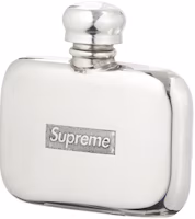 Supreme Pewter Mini Flask Silver Supreme Pewter Mini Flask Silver