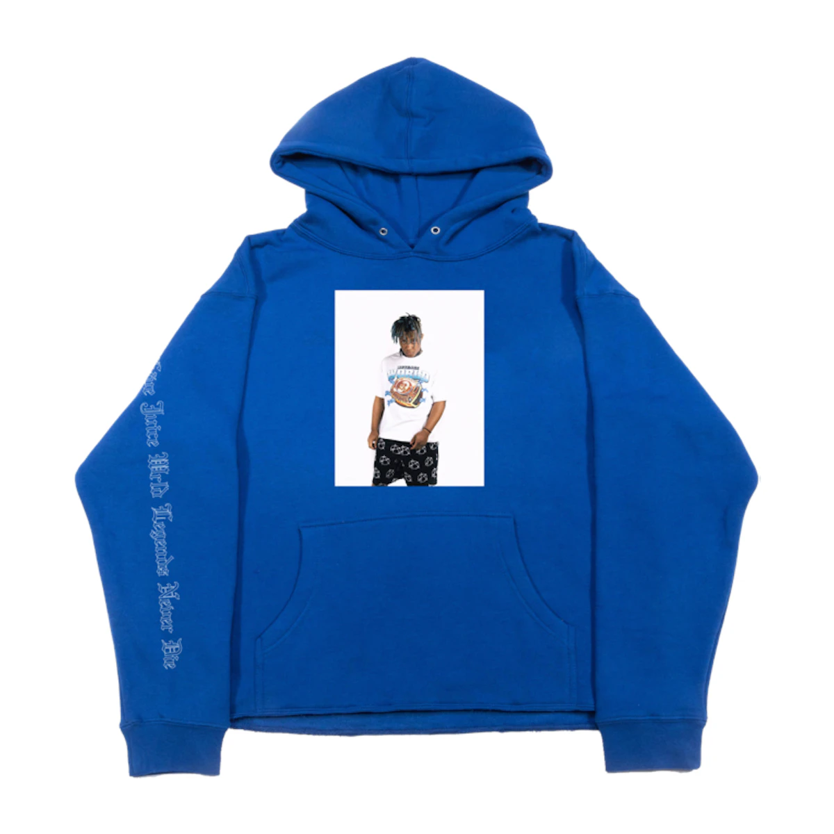 Buy Juice Wrld X Revenge Photo Hoodie Blue Novelship