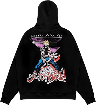 Juice Wrld x Faze Clan Champion Hoodie Black Novelship