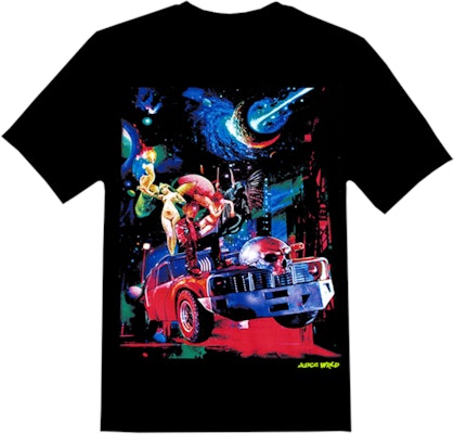Juice Wrld x Vlone Cosmic Racer T‑Shirt Black - Novelship