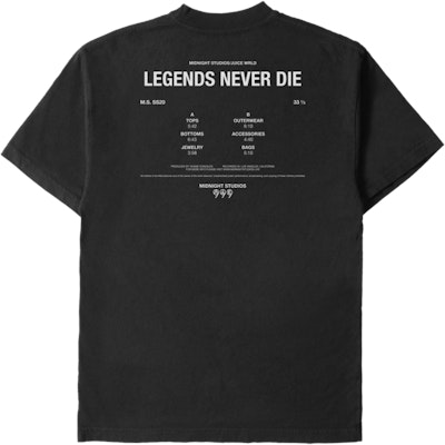 Juice Wrld x Midnight Studios Silhouette Tee Black Order Juice Wrld x Midnight Studios Silhouette Tee Black