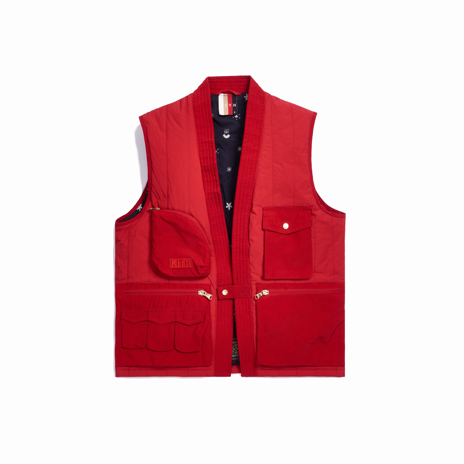 Red deals sleeveless vest