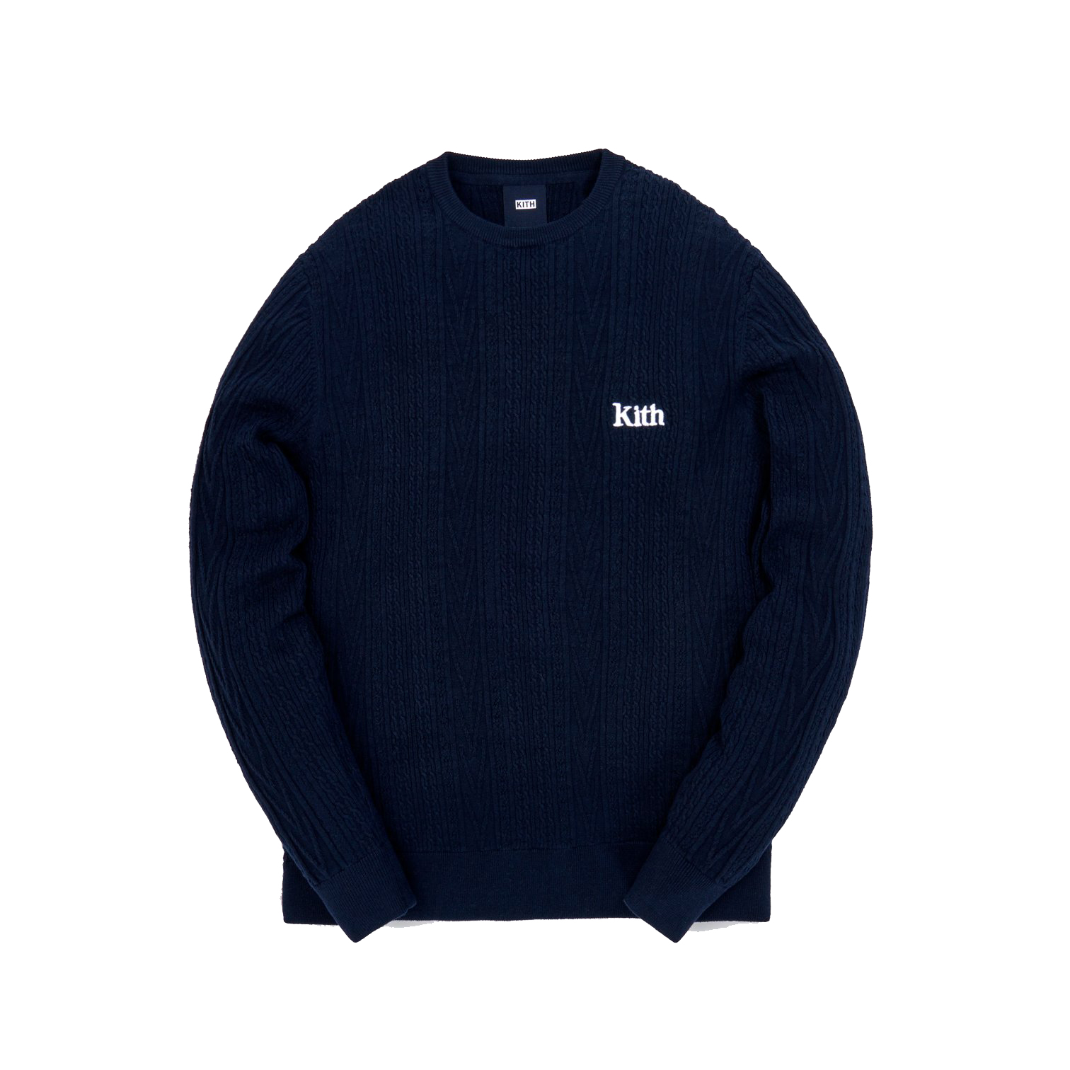 KITH Vintage Tilden Crewneck Sweater Obsidian Navy - Novelship