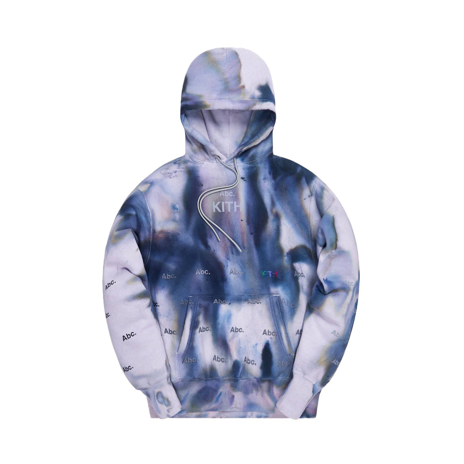 KITH x Advisory Board Crystals Holograph Hoodie Storm Dye - Novelship