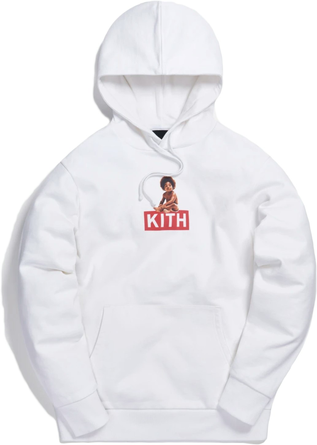 特価先着順！KITH classic logo hoodie white L