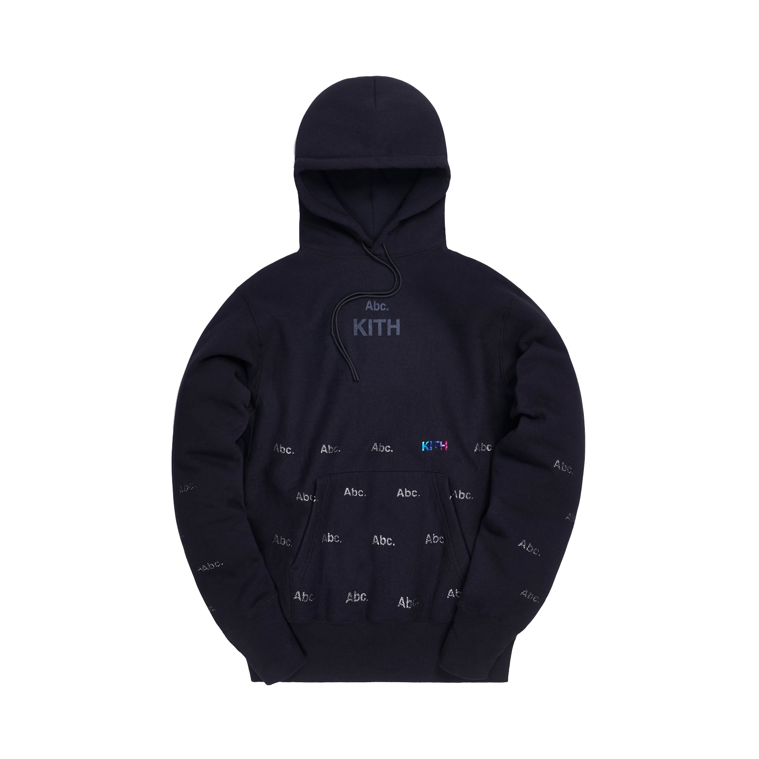 KITH x Advisory Board Crystals Holograph Hoodie Black - Novelship