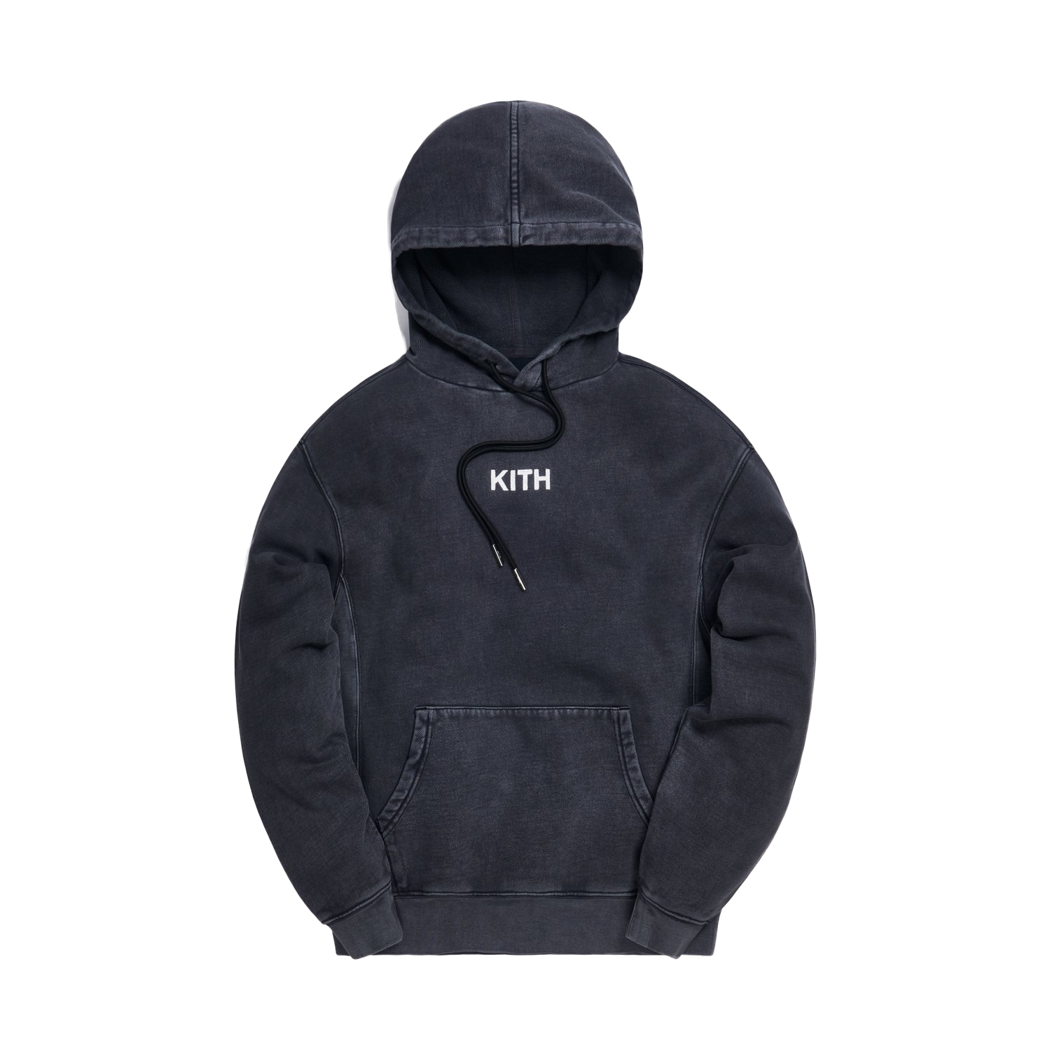 Buy KITH Williams III Crystal Wash Fleece Hoodie Black Novelship