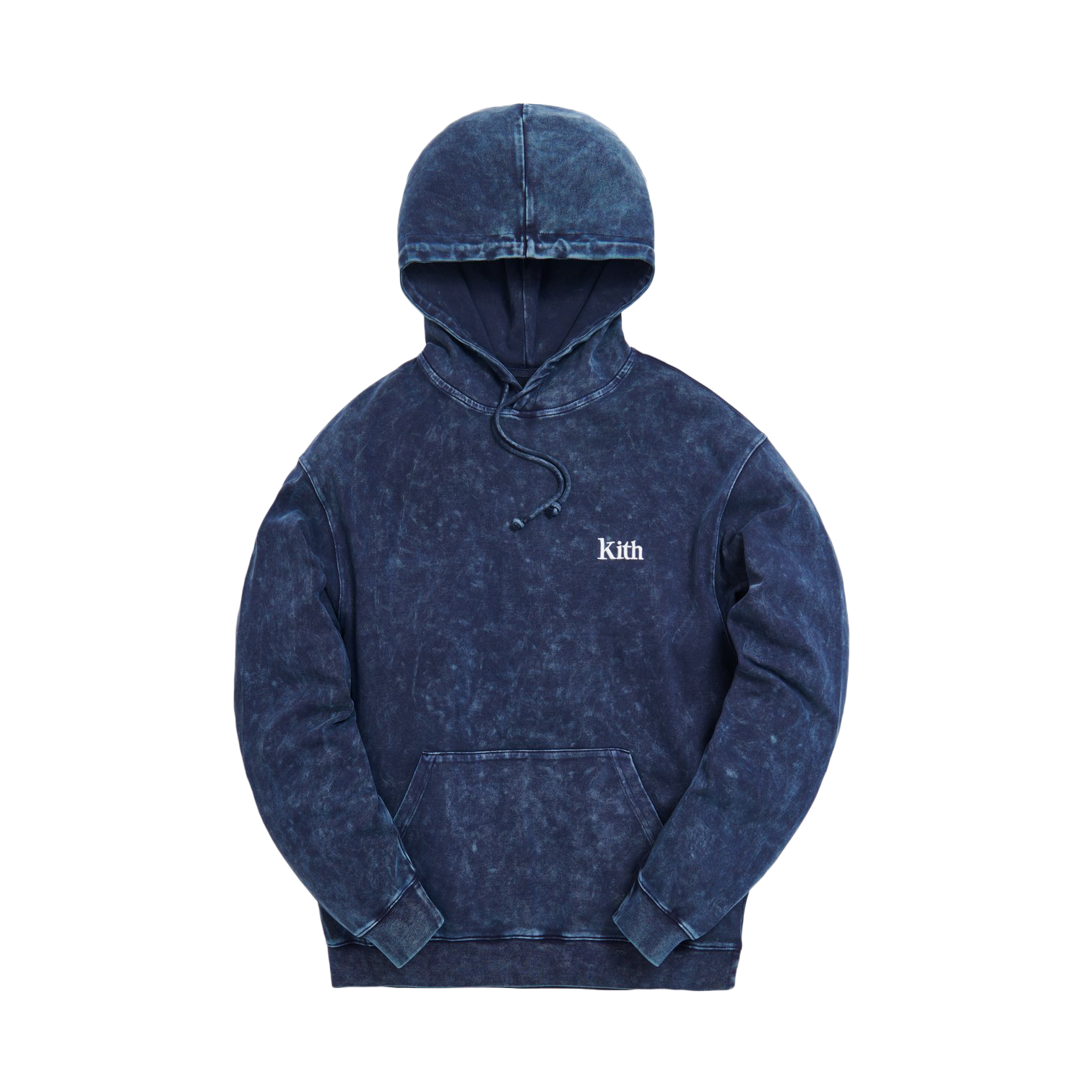 KITH Williams III Crystal Wash Hoodie Dark Navy