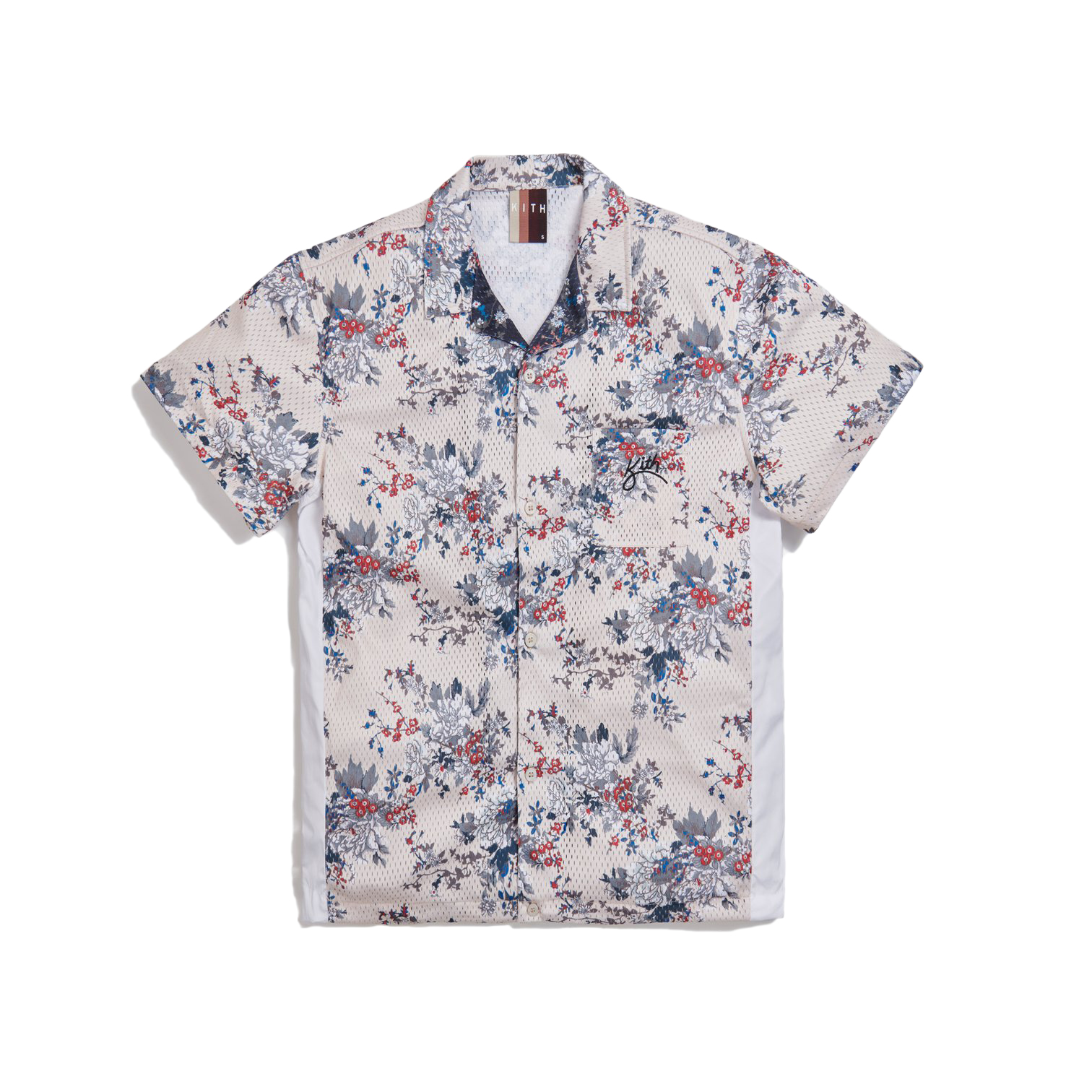 KITH Floral Panel Camp Shirt Ivory/Multi - Novelship