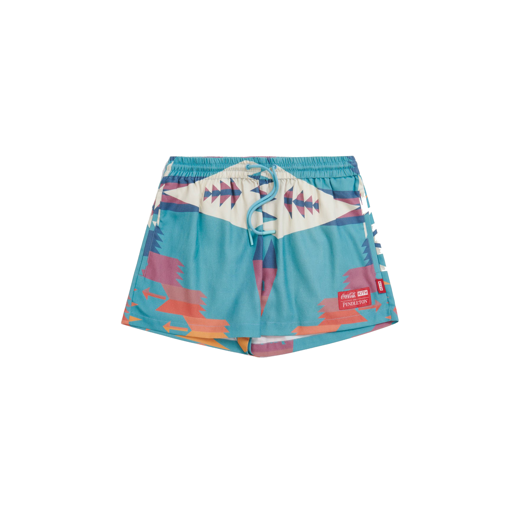 KITH Women x Coca‑Cola x Pendleton Ellen Short Teal/Multi - Novelship