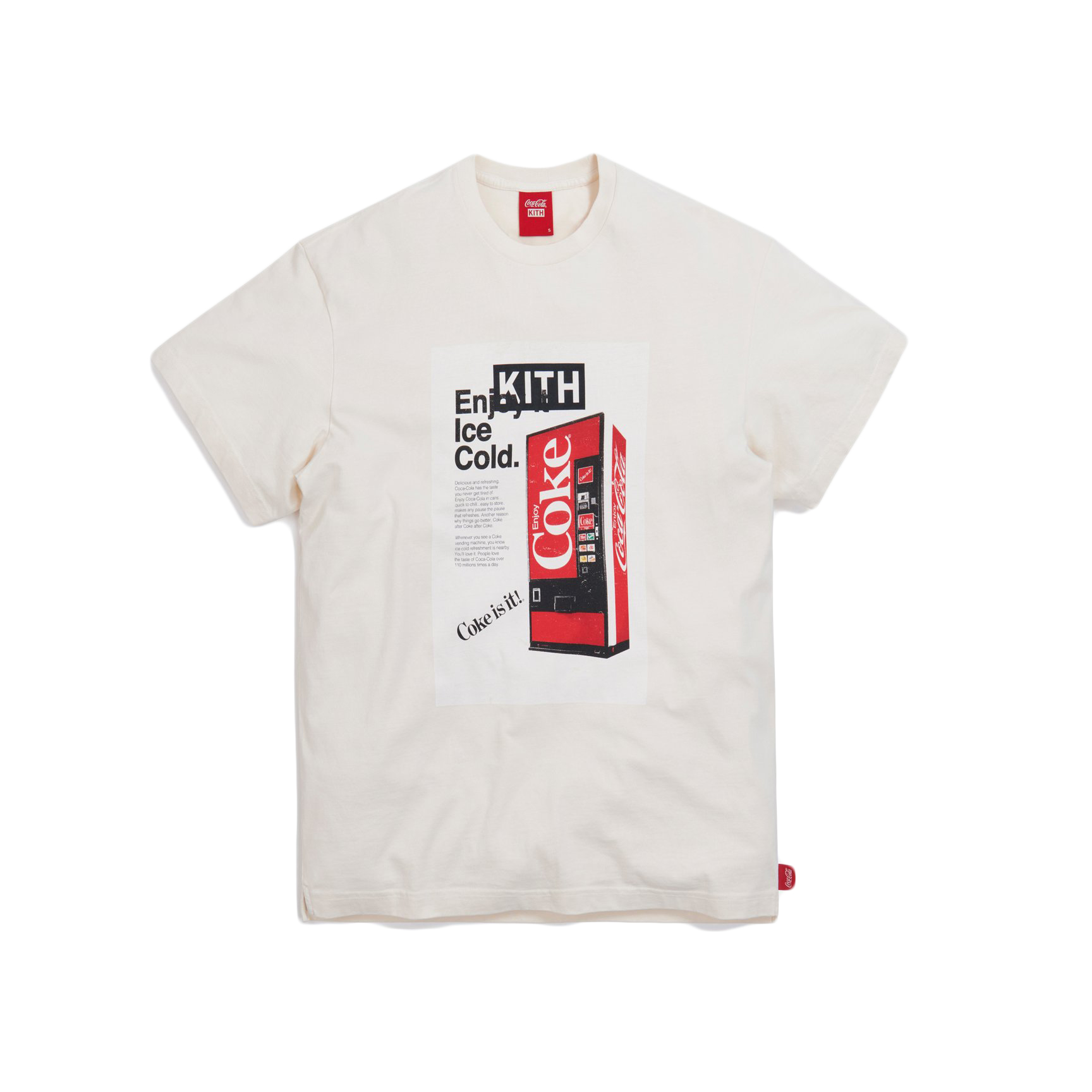 KITH x Coca‑Cola Ice Cold Vintage Tee Ivory - Novelship