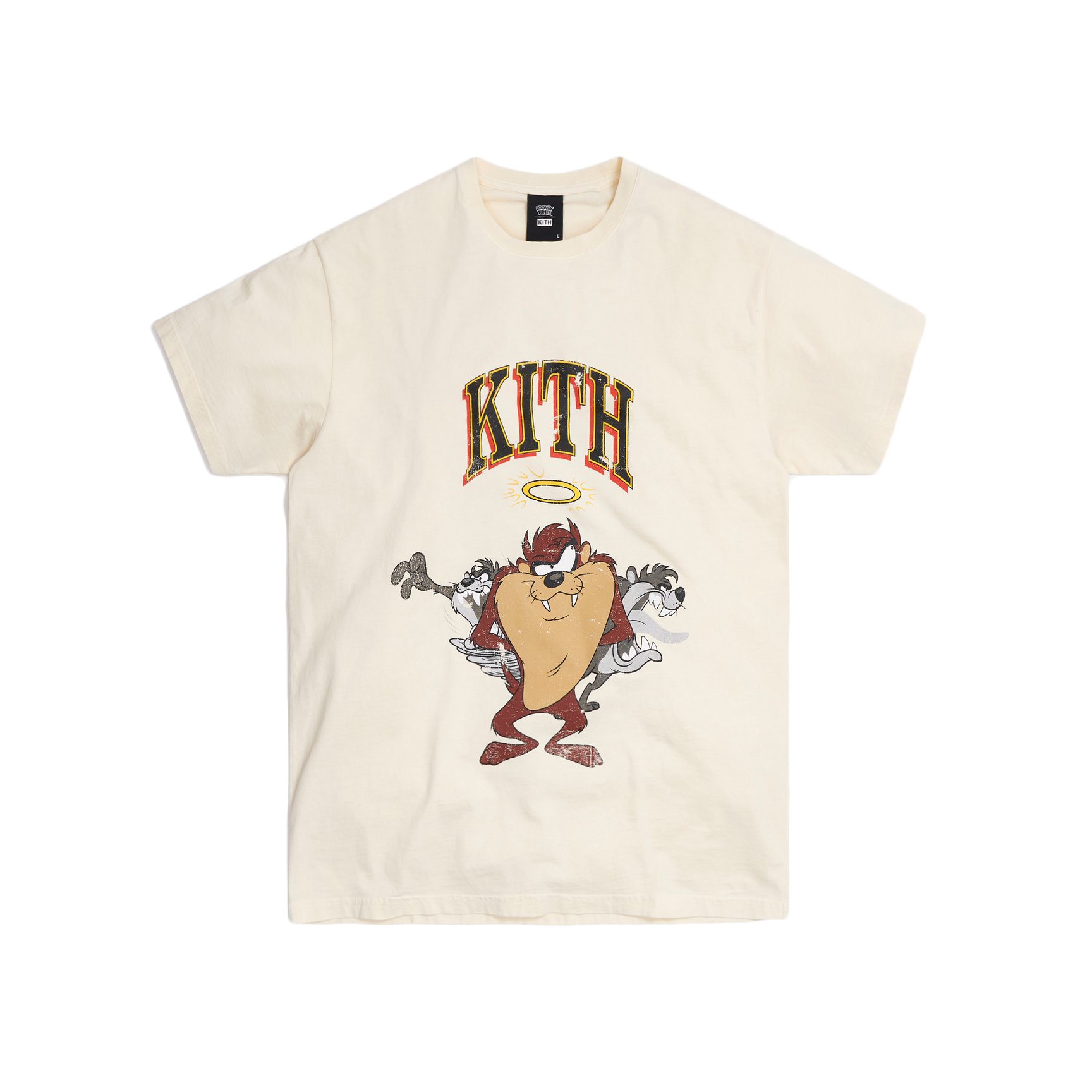 KITH x Looney Tunes Taz Vintage Tee Turtledove - Novelship