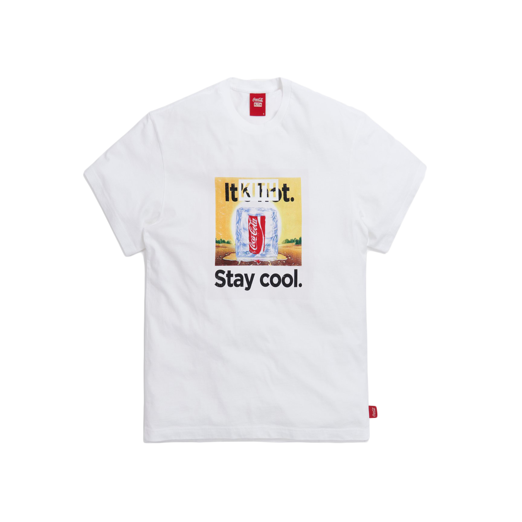 KITH x Coca‑Cola Stay Cool Vintage Tee White - Novelship