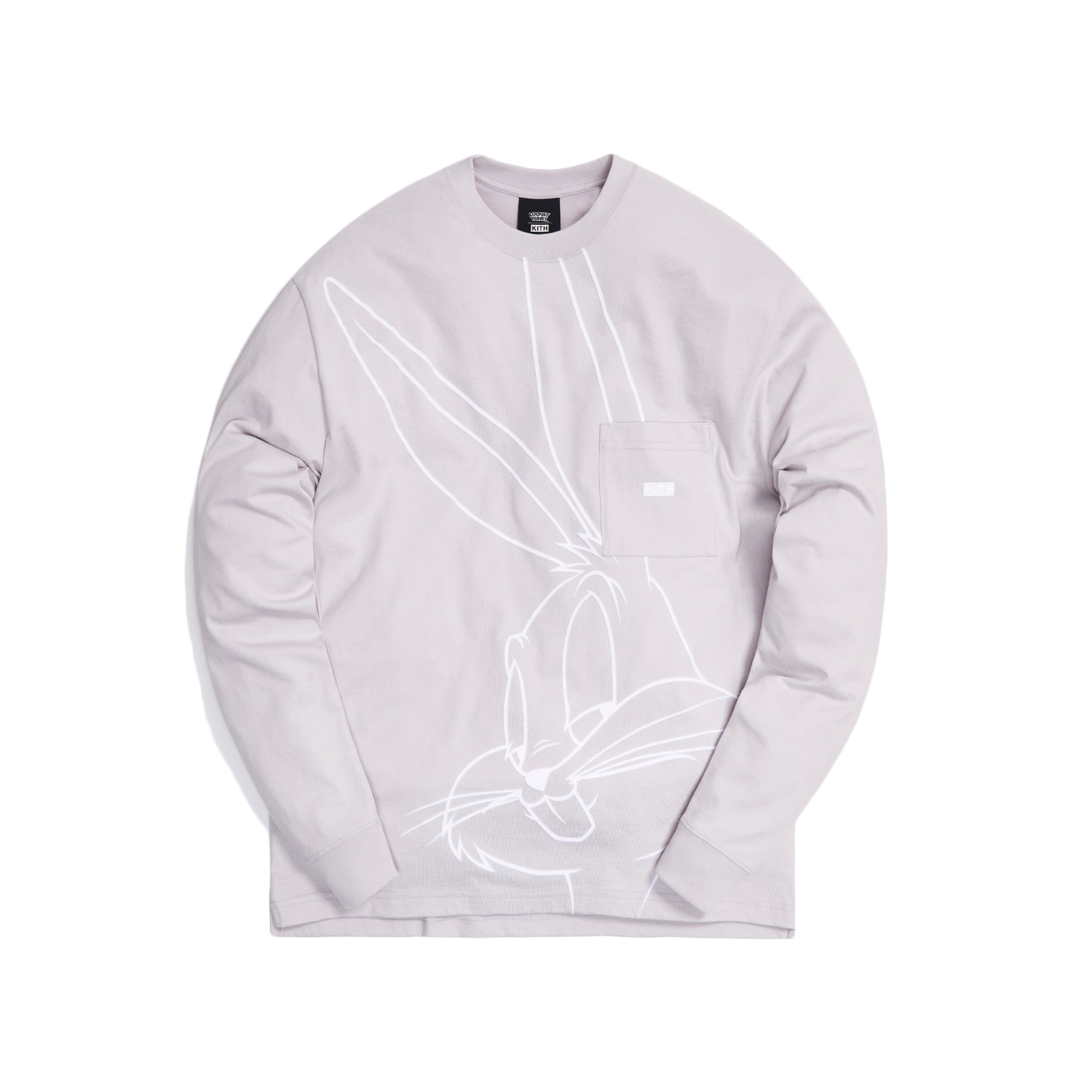 KITH x Looney Tunes Bugs LS Pocket Quinn Tee Mushroom - Novelship