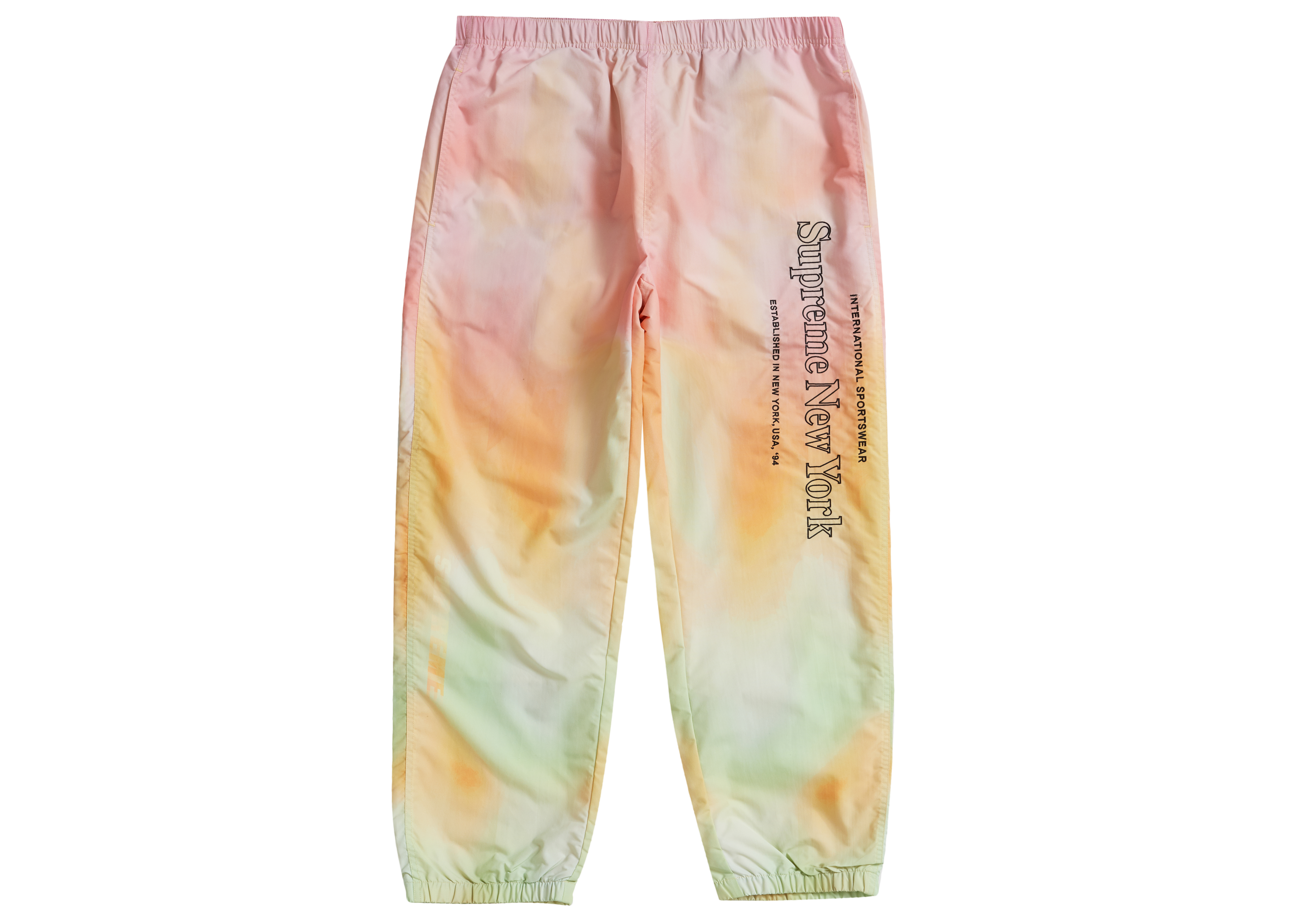 Supreme gradient track store pant yellow