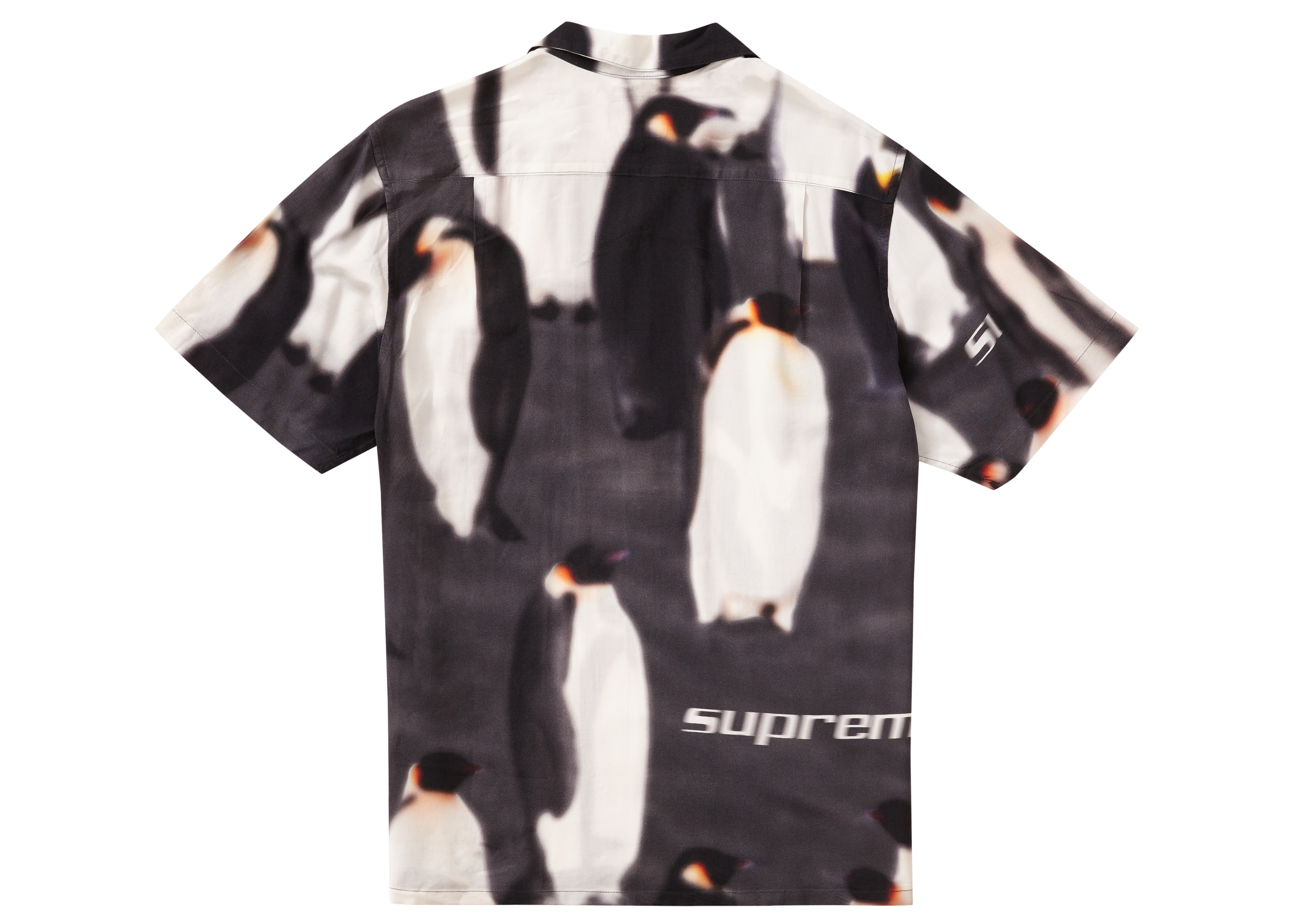 Supreme Penguins Rayon S/S Shirt Black - Novelship