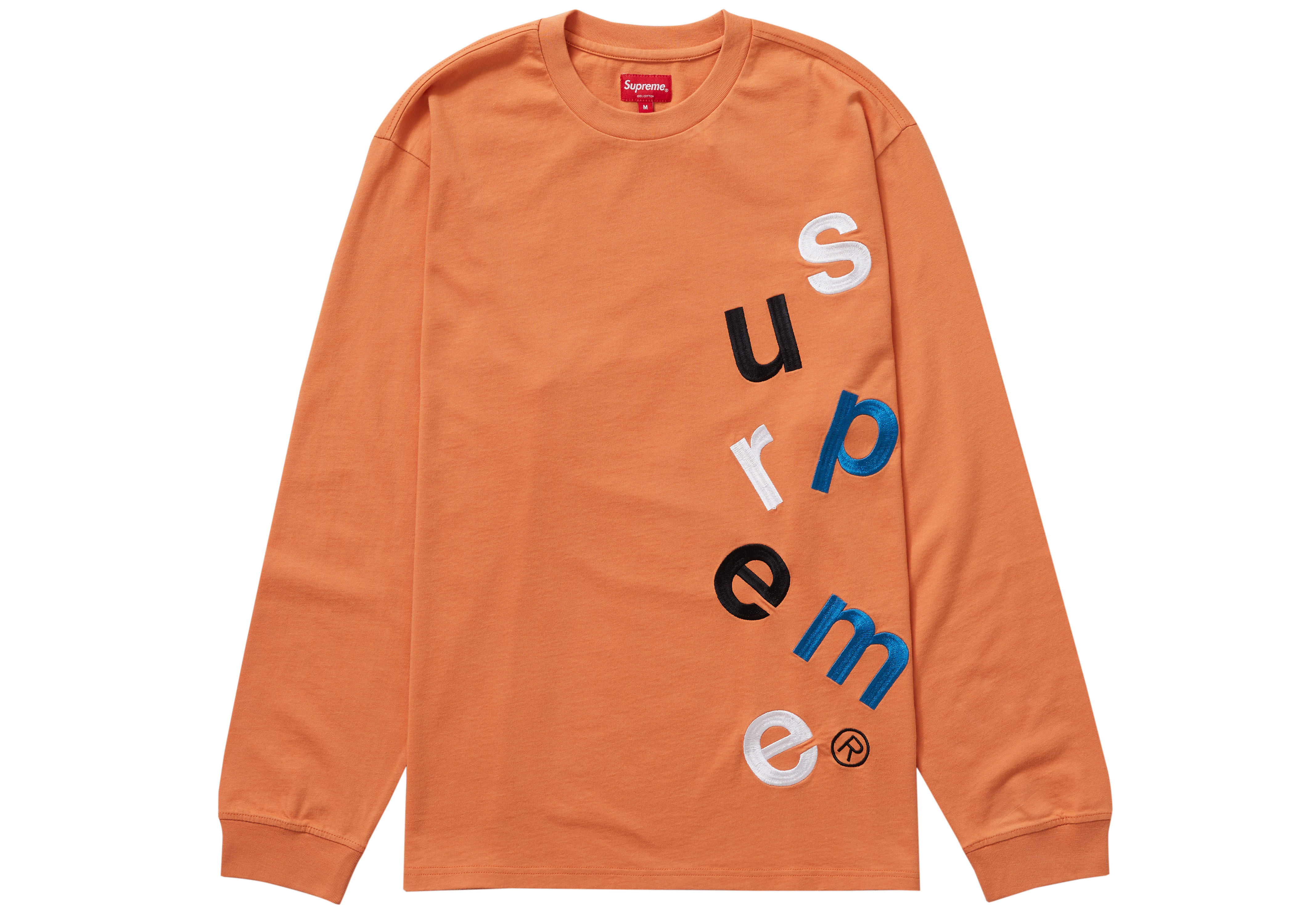 Supreme Scatter Logo L/S Top Pale Orange