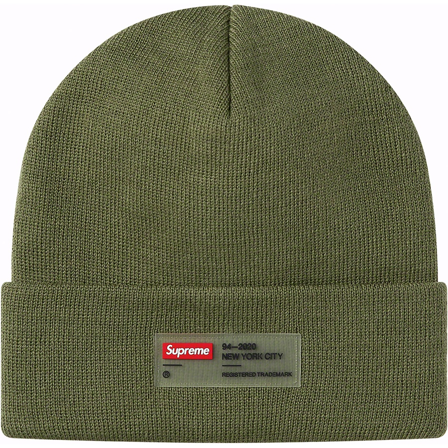 Supreme Clear Label Beanie Olive - Novelship