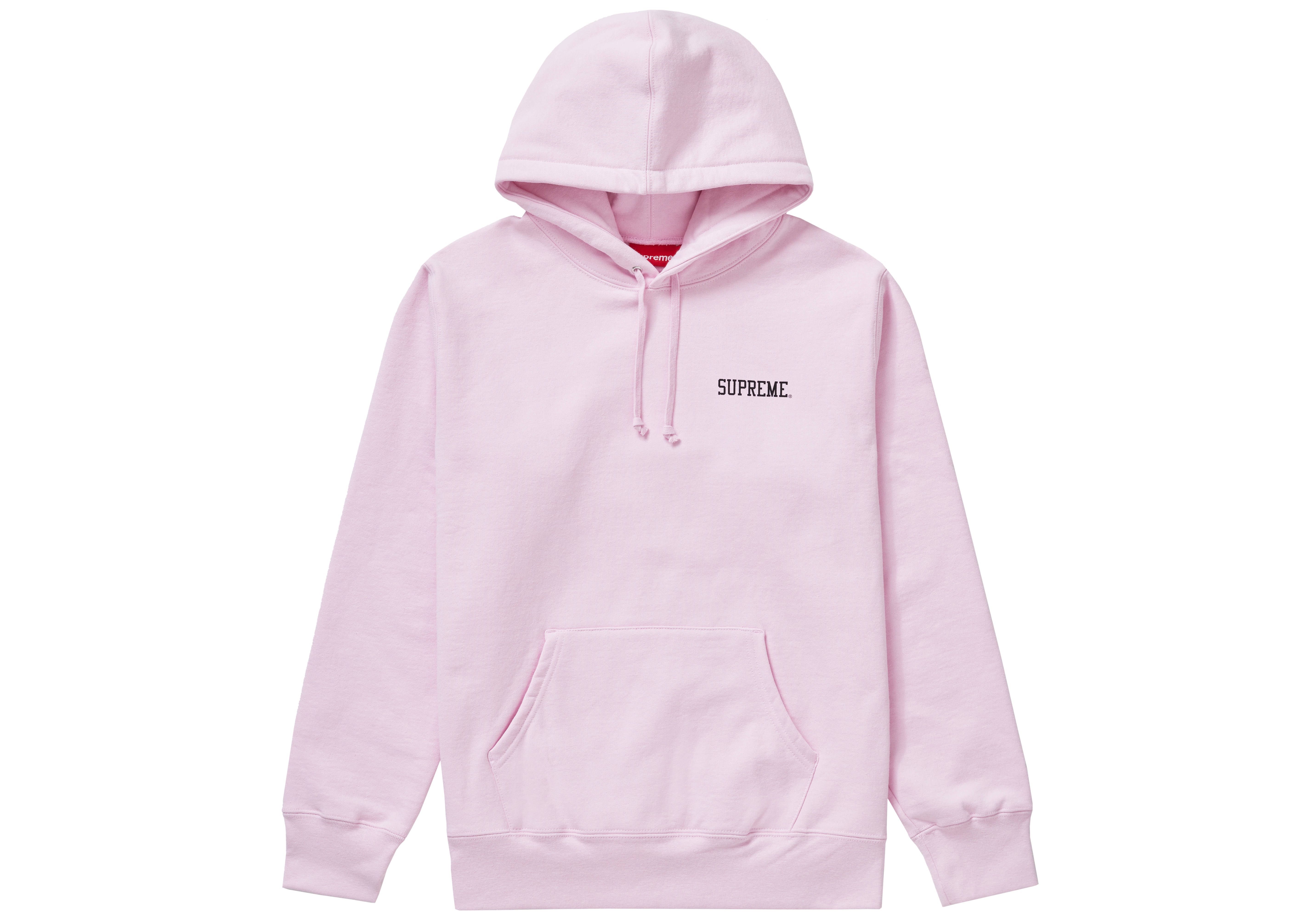 Light pink supreme hoodie best sale