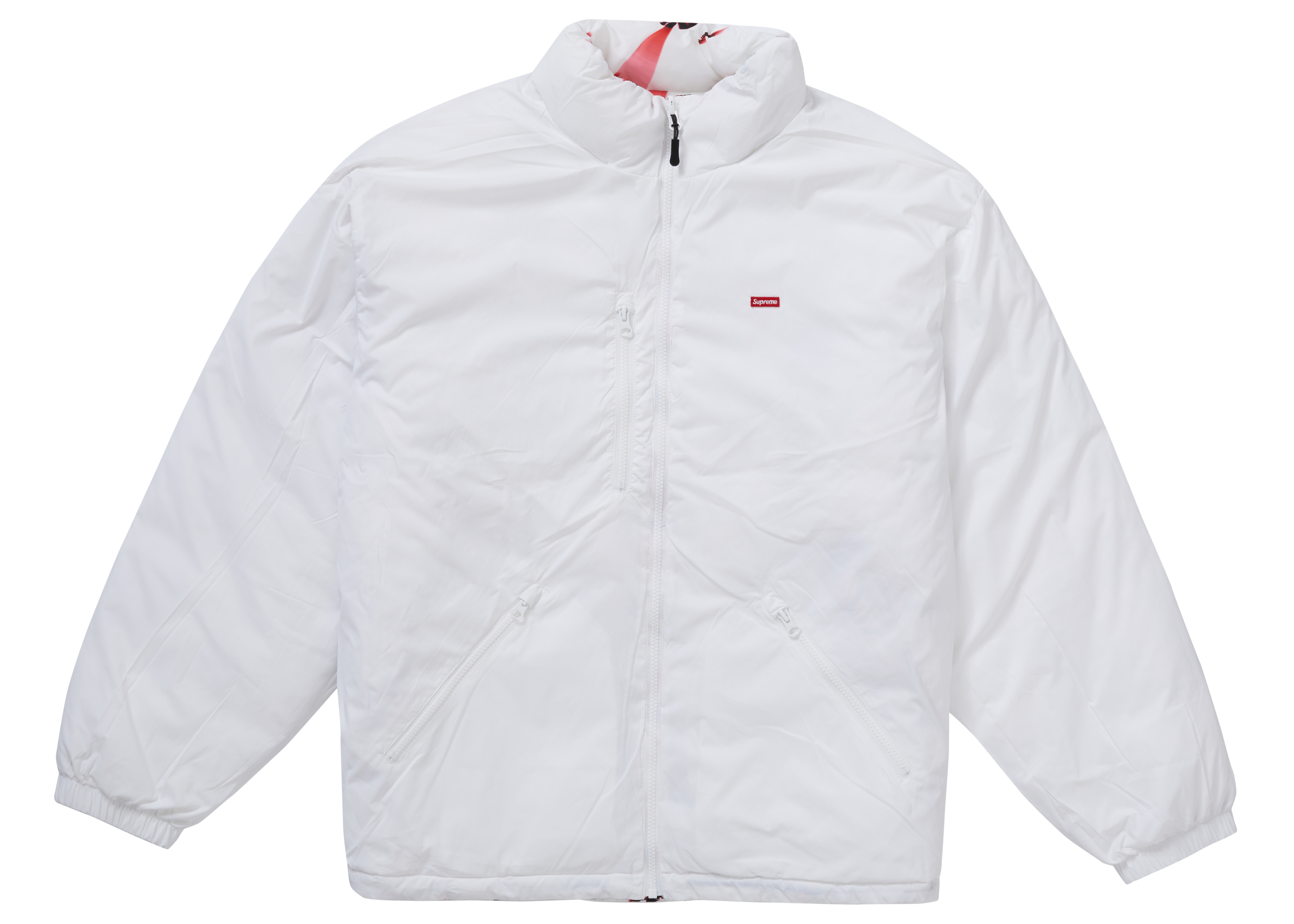 Supreme Watches Reversible Puffy Jacket White - Novelship