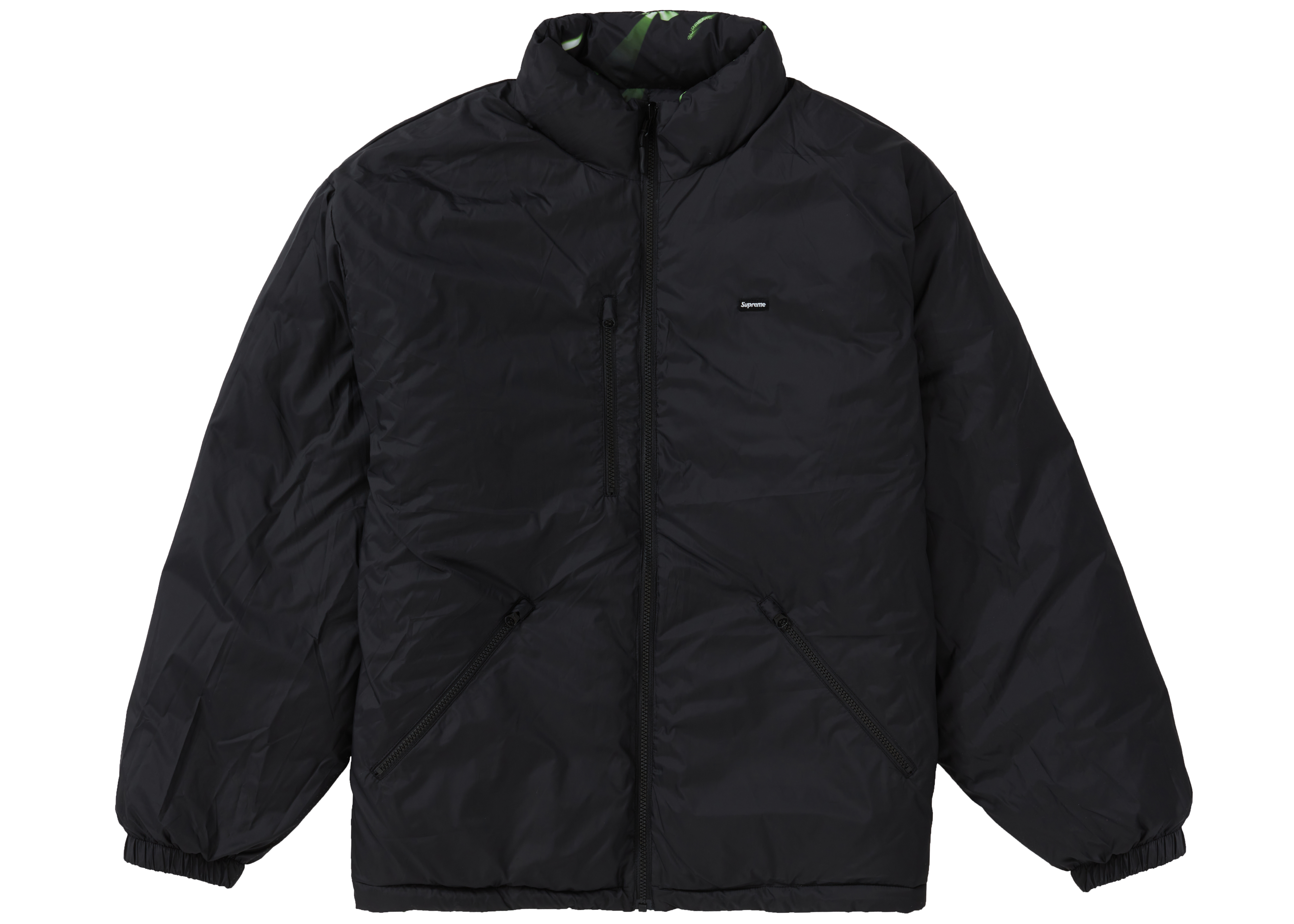 Buy Supreme Watches Reversible Puffy Jacket Black - Novelship