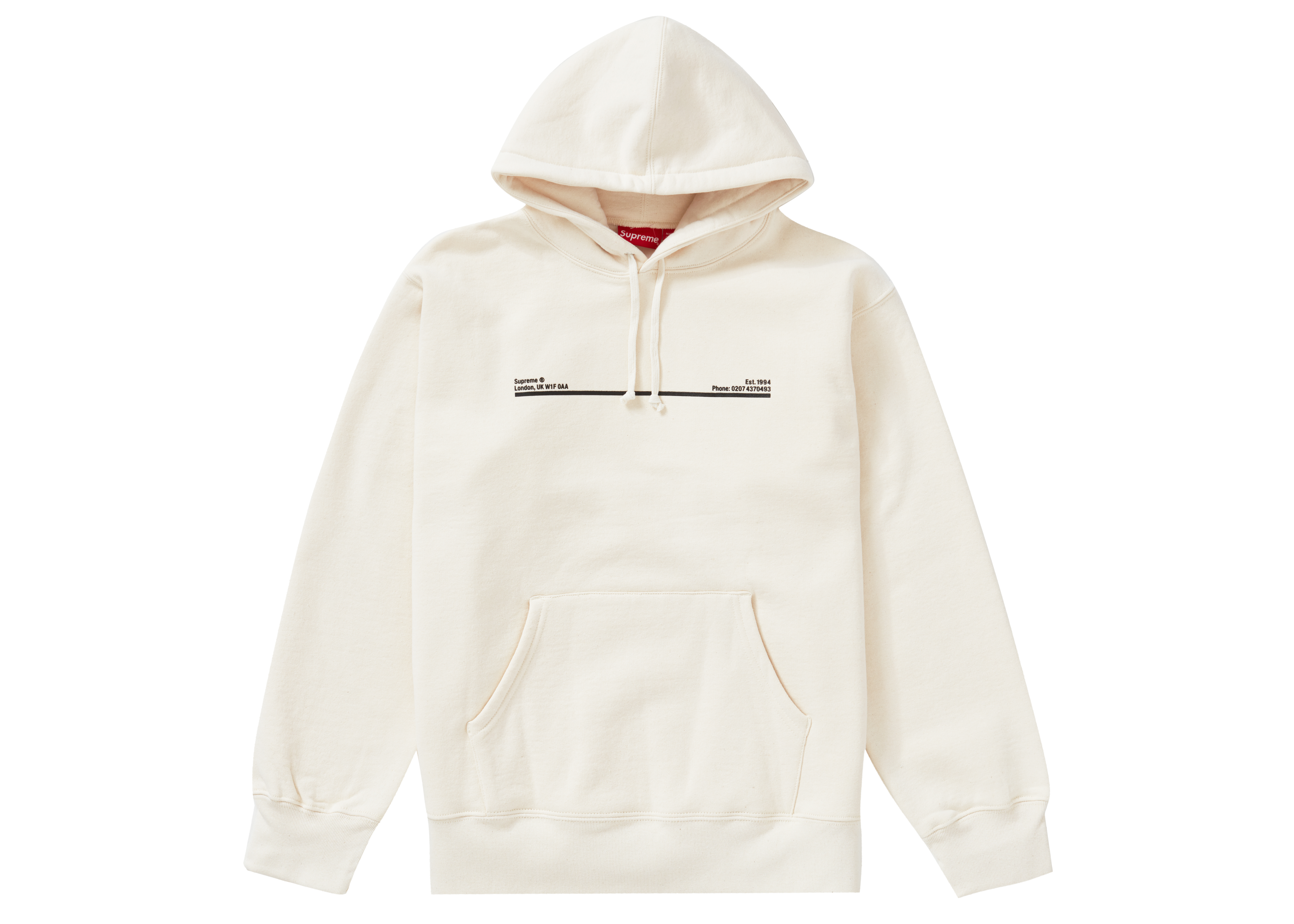 Supreme Shop Hooded Sweatshirt Natural London - Novelship