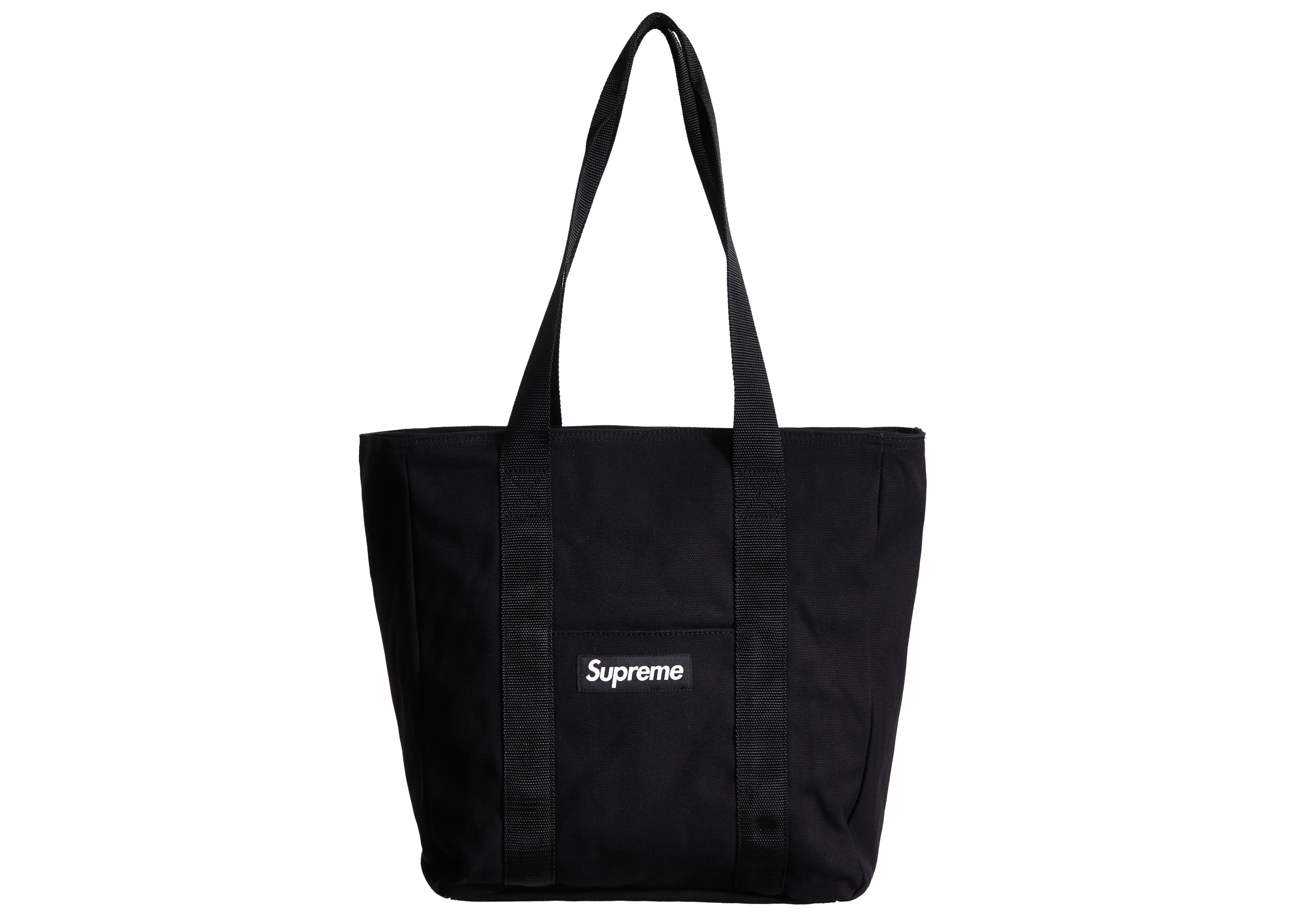 Supreme Canvas Tote Black - Novelship