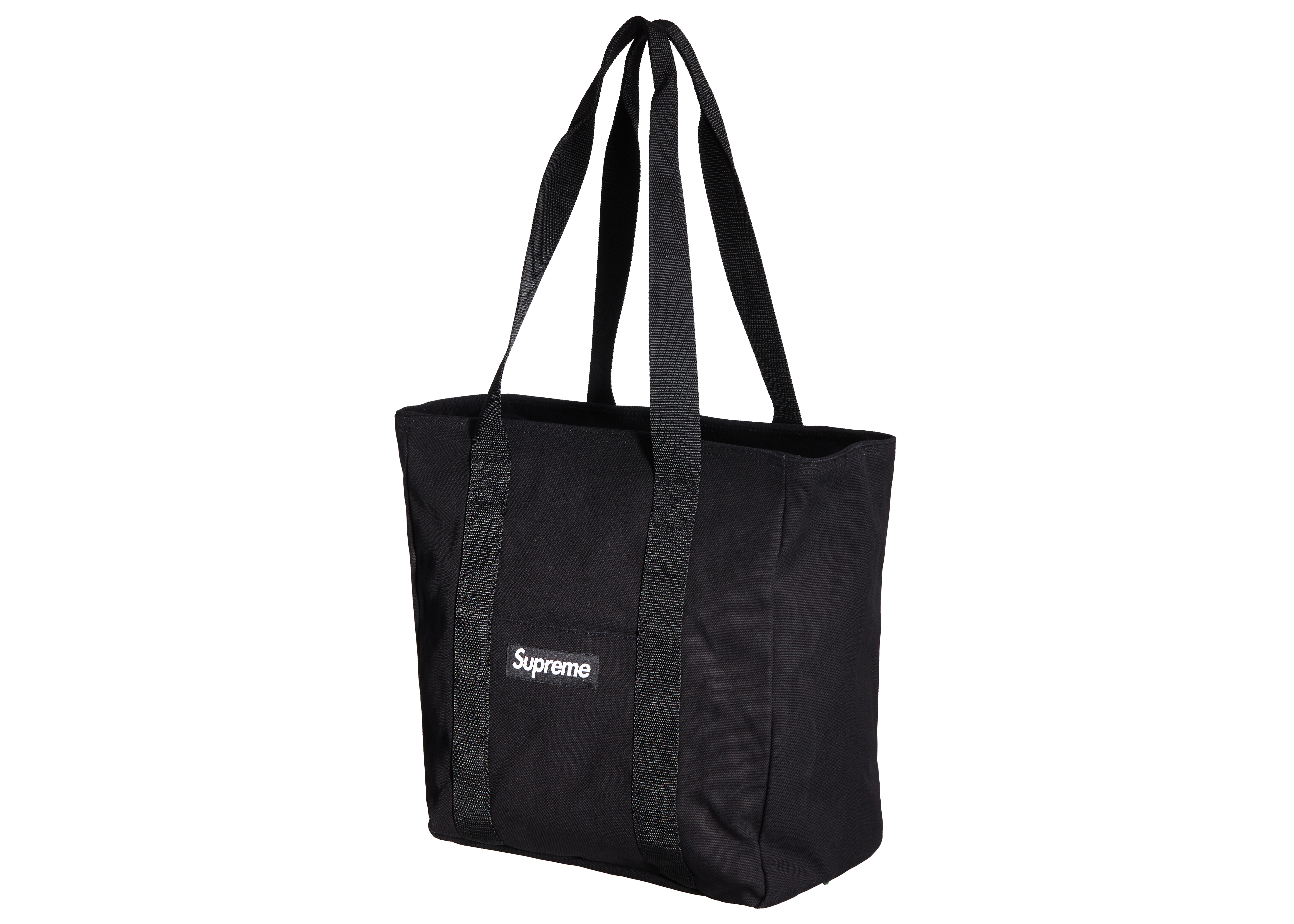 Supreme Canvas Tote Black - Novelship