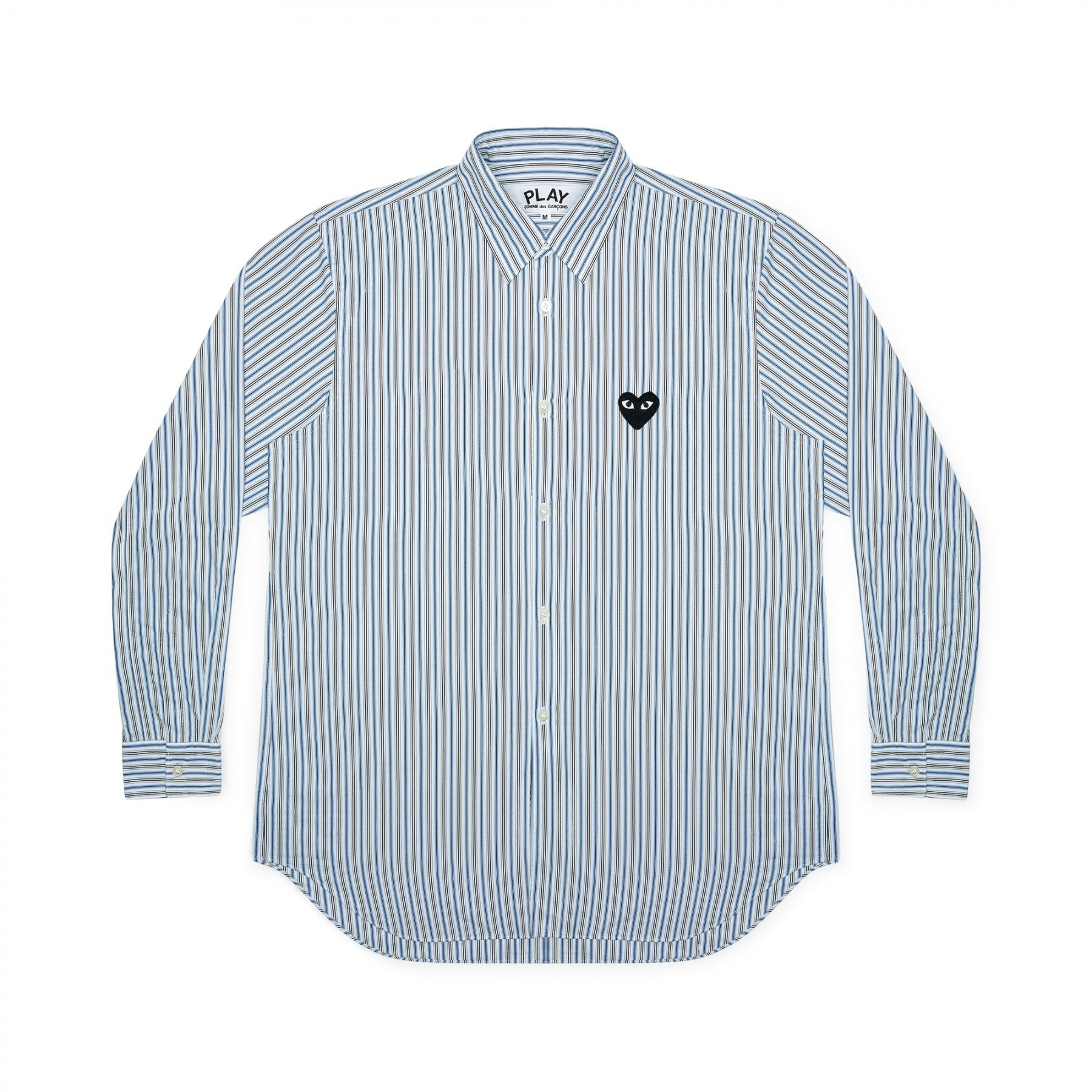 comme-des-garcons-black-play-striped-a-men-kemeja