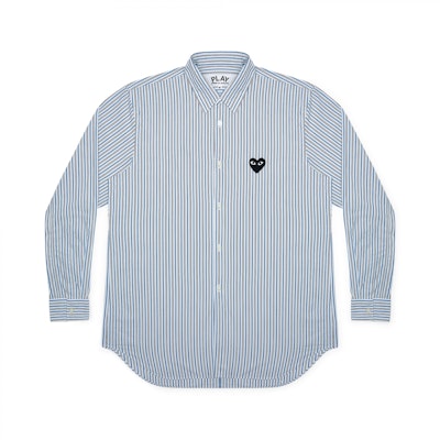 Comme des Garçons Black Play Striped A (Men) KEMEJA Buy Comme des Garçons Black Play Striped A (Men) KEMEJA