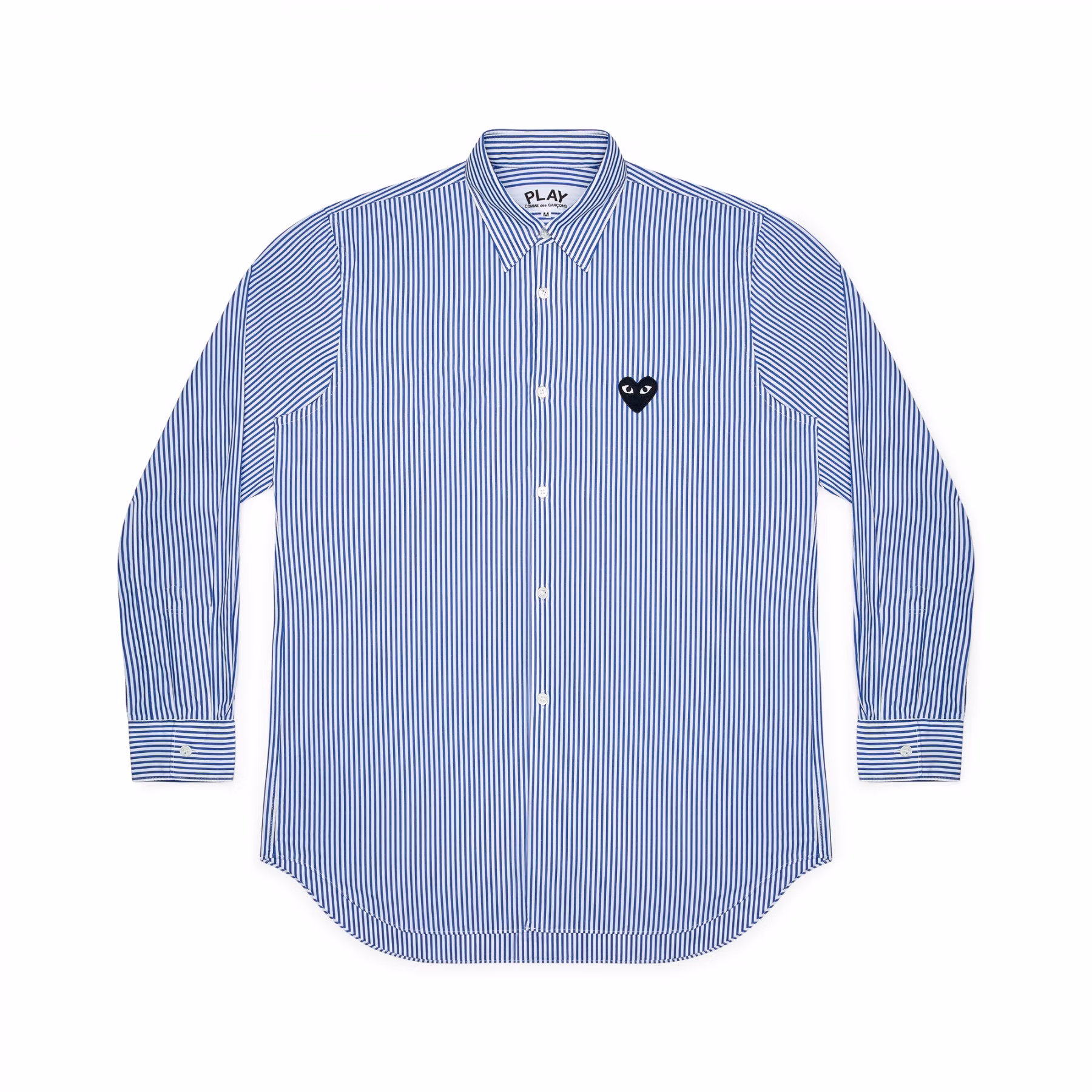 comme-des-garcons-black-play-striped-panel-shirt-men-kemeja