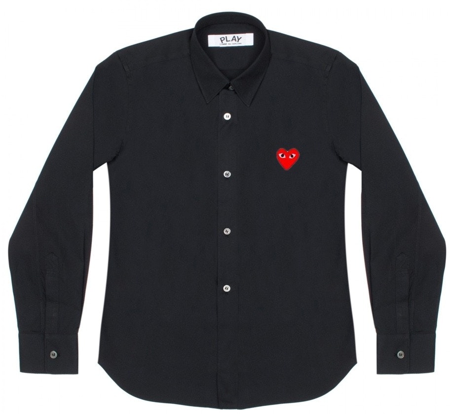 comme-des-garcons-red-emblem-black-shirt-kemeja-men
