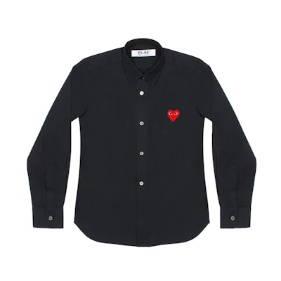 Comme des Garçons Red Emblem Black Shirt Men