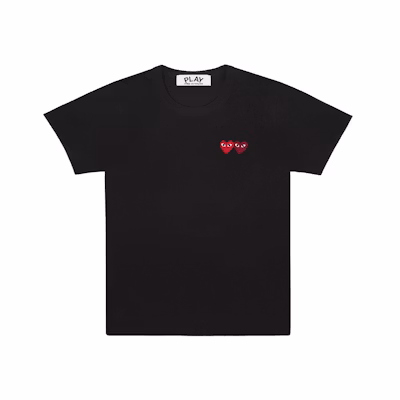 CDG “Double Emblem” Black T-shirt Men