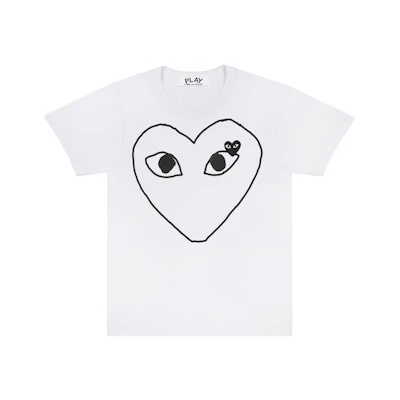 CDG BLACK OUTLINE WHITE T-shirt Men