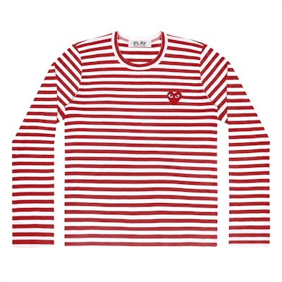 Comme des Garçons Red Stripes Long Sleeve Women Buy Comme des Garçons Red Stripes Long Sleeve Women