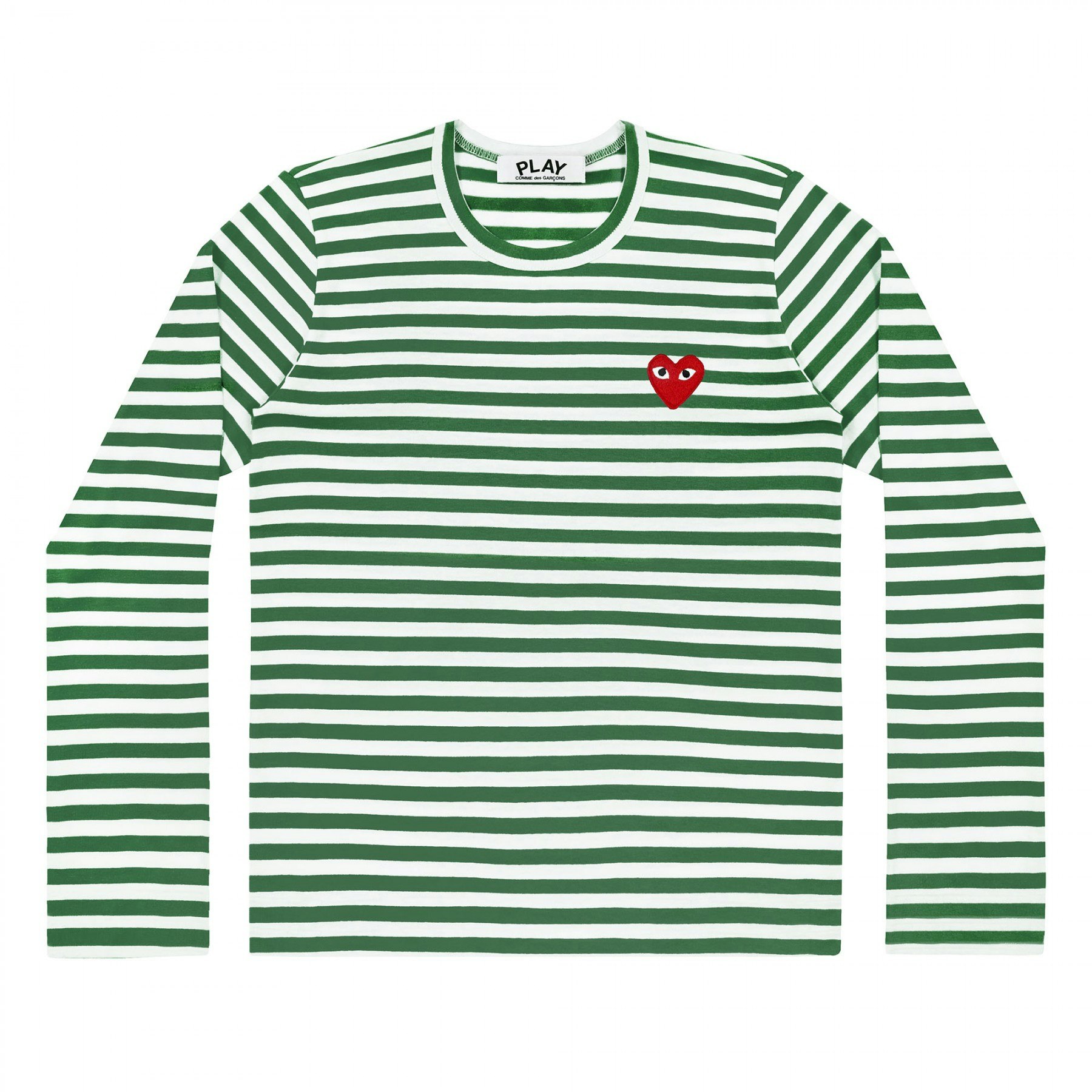comme-des-garcons-green-stripes-long-sleeve-women