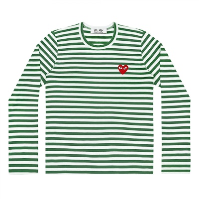Comme des Garçons Green Stripes Long Sleeve Women Buy Comme des Garçons Green Stripes Long Sleeve Women