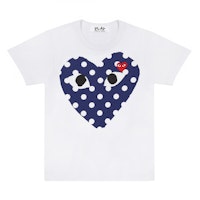 Comme des Garçons "Big Polka Heart" White T-shirt Comme des Garçons "Big Polka Heart" White T-shirt