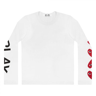 Comme des Garçons 4 HEART WHITE Long Sleeve Women Buy Comme des Garçons 4 HEART WHITE Long Sleeve Women