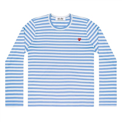 Comme des Garçons Play striped (Blue) Long Sleeve Women Buy Comme des Garçons Play striped (Blue) Long Sleeve Women