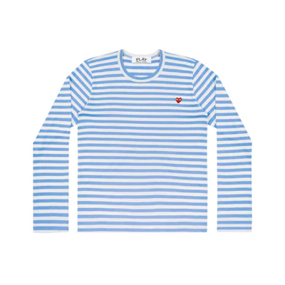 CDG Play striped (Blue) LS Women