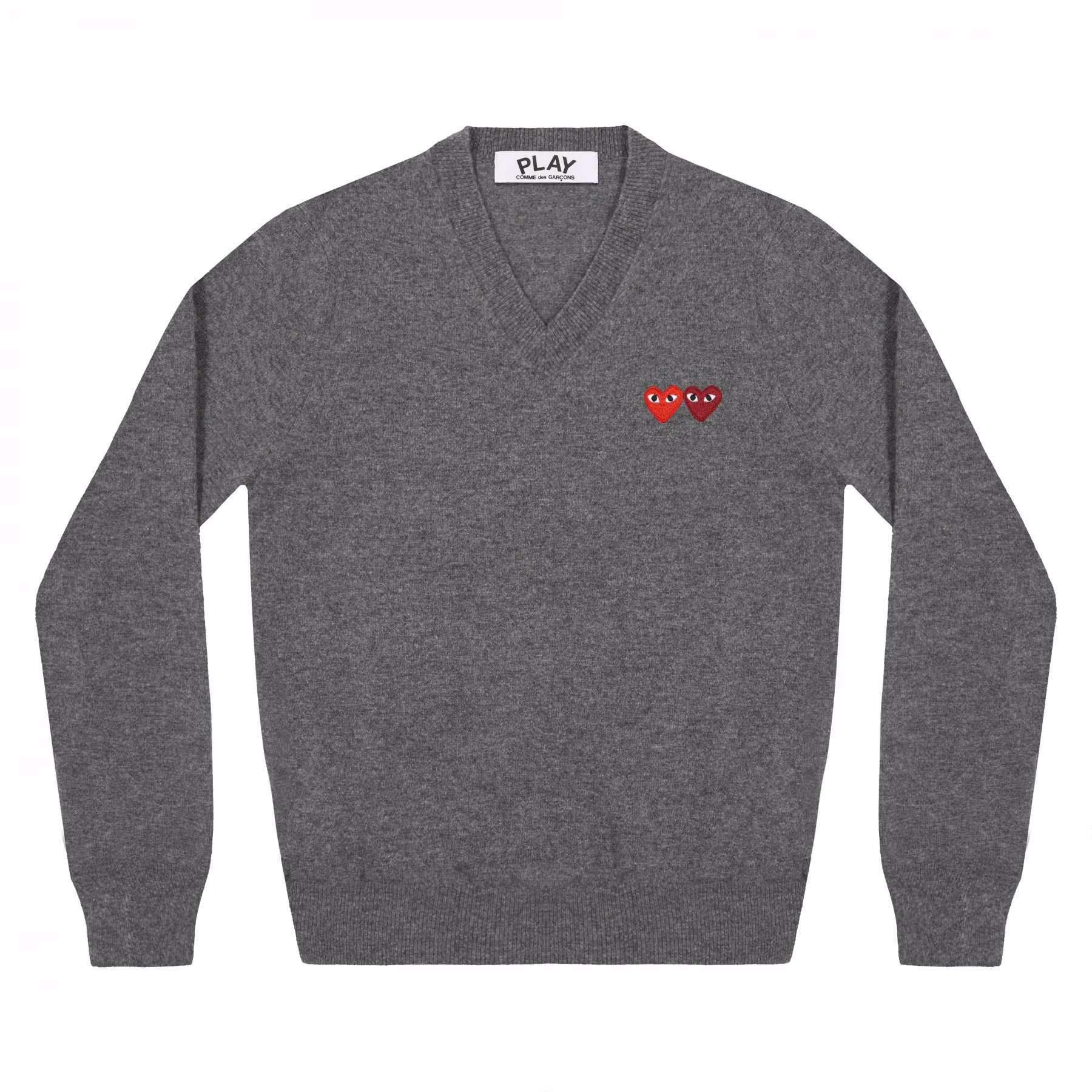 comme-des-garcons-double-emblem-grey-sweater-women