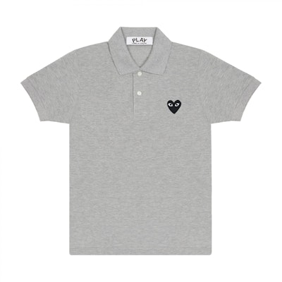 Comme des Garçons Play Black Polo Shirt (Grey) Buy Comme des Garçons Play Black Polo Shirt (Grey)