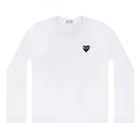 Comme des Garçons Play Black T-Shirt (White) Comme des Garçons Play Black T-Shirt (White)