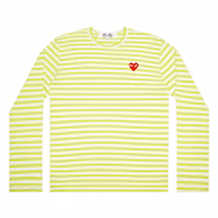 Comme des Garçons Play Bright Striped Long Sleeve (Green) Comme des Garçons Play Bright Striped Long Sleeve (Green)
