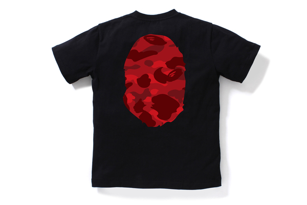 Buy BAPE Color Camo Big Ape Head Tee Kids Black Red Novelship