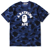 BAPE Color Camo College T-shirt Navy BAPE Color Camo College T-shirt Navy