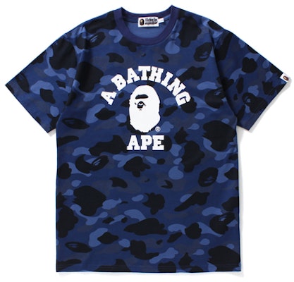 베이프 컬러 카모 칼리지 티셔츠 네이비 BA-CCBAHTBKRDK Buy 베이프 컬러 카모 칼리지 티셔츠 네이비 BA-CCBAHTBKRDK