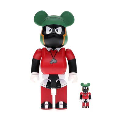 Bearbrick Marvin The Martian 100% & 400% Set 'Black Red'